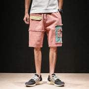 Contrast Oversized Cargo Shorts