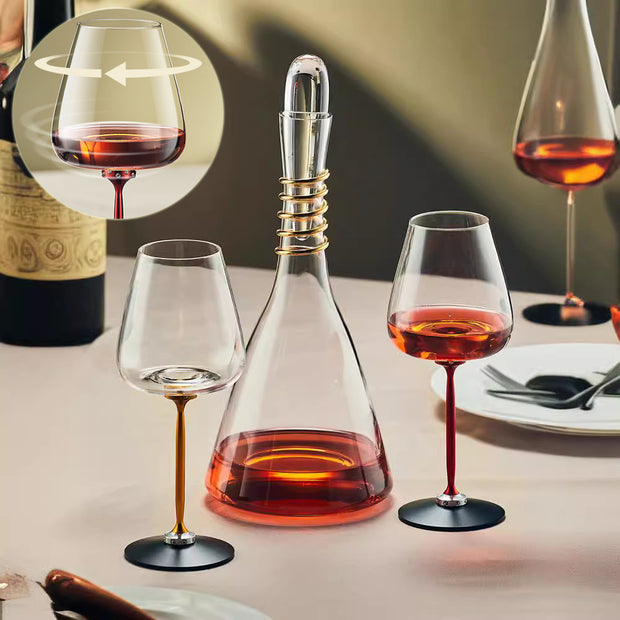 Fancy Decanter Cup Creative Rotational Goblets Wine Glass Household Kitchen Gadgets