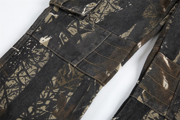 Jungle Camouflage Workwear Trousers Men