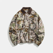 Jungle Camouflage Branch Workwear Jacket Men