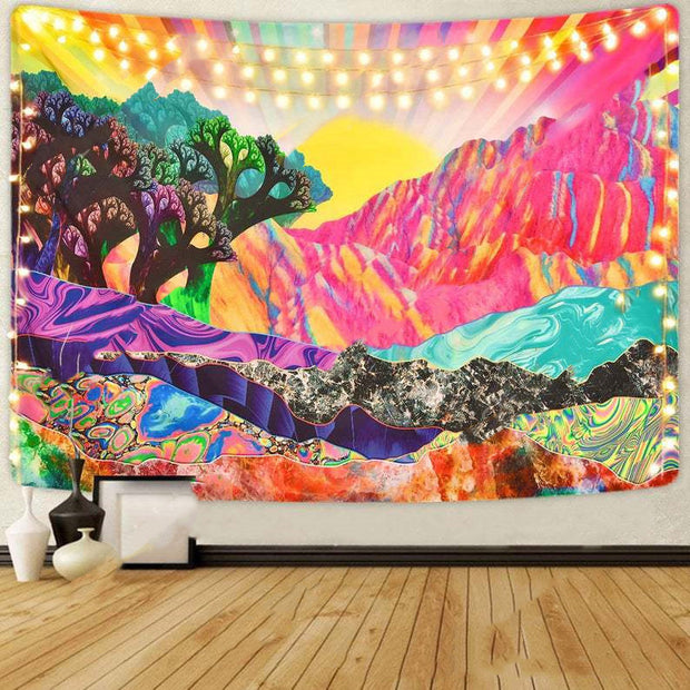 Tapestry Psychedelic Sunset Decorating Dorm