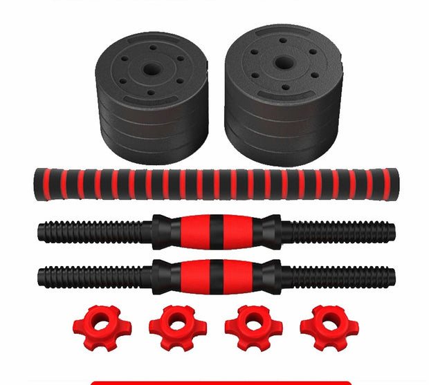 Adjustable And Removable Rubber-coated Cement For Household Fitness Dumbbells