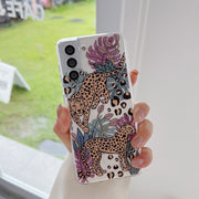 Jungle Animal Clear Phone Case