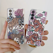 Jungle Animal Clear Phone Case